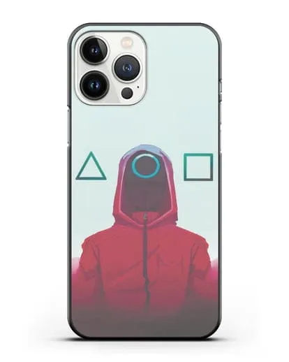 Чехол Игра в кальмара - Солдат круг силиконовый для iPhone 13 Pro Max