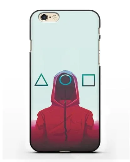 Чехол Игра в кальмара - Солдат круг силиконовый для iPhone 6