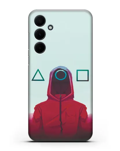 Чехол Игра в кальмара - Солдат круг силиконовый для Samsung Galaxy A55 [SM-A556]