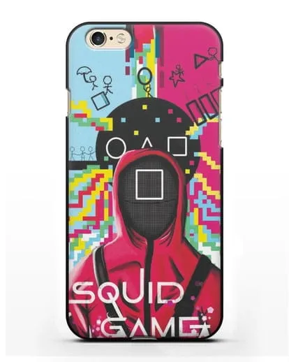 Чехол Игра в кальмара - Солдат квадрат силиконовый для iPhone 6