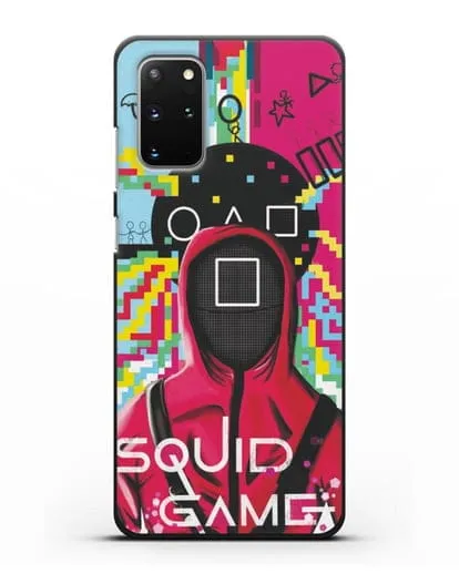 Чехол Игра в кальмара - Солдат квадрат силиконовый для Samsung Galaxy S20 Plus [SM-G985F]