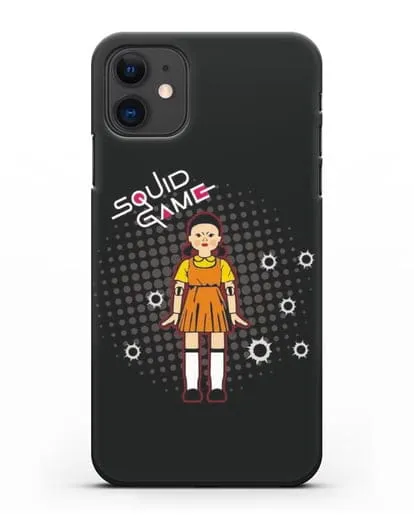 Чехол Игра в кальмара - Кукла силиконовый для iPhone 11
