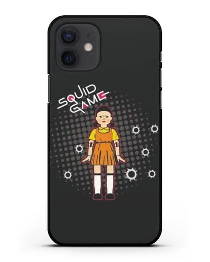 Чехол Игра в кальмара - Кукла силиконовый для iPhone 12