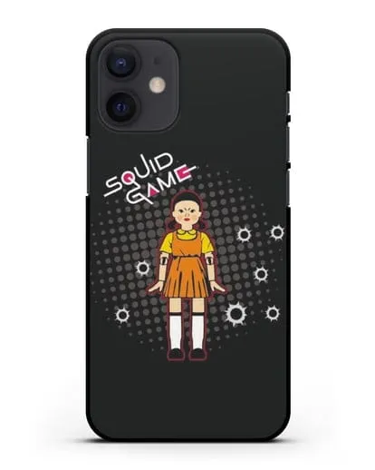 Чехол Игра в кальмара - Кукла силиконовый для iPhone 12 mini