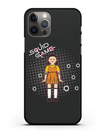 Чехол Игра в кальмара - Кукла силиконовый для iPhone 12 Pro
