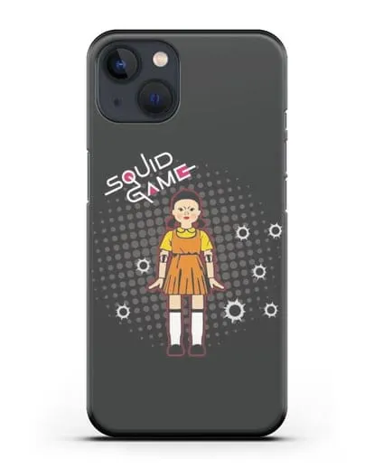Чехол Игра в кальмара - Кукла силиконовый для iPhone 13 Mini
