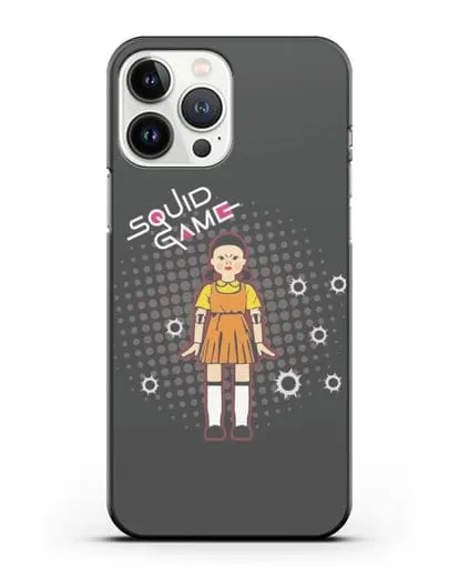Чехол Игра в кальмара - Кукла силиконовый для iPhone 13 Pro Max