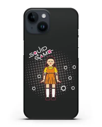 Чехол Игра в кальмара - Кукла силиконовый для iPhone 14