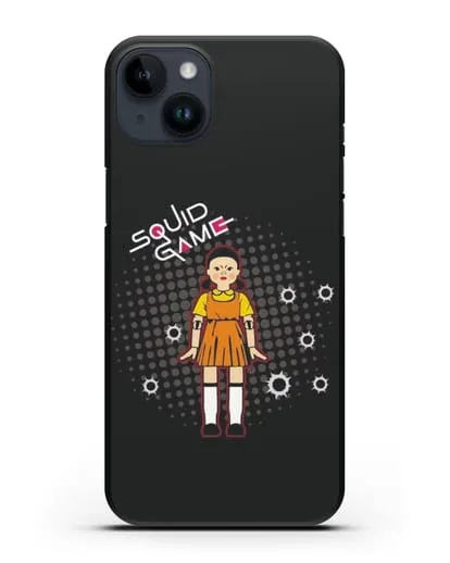 Чехол Игра в кальмара - Кукла силиконовый для iPhone 14 Plus