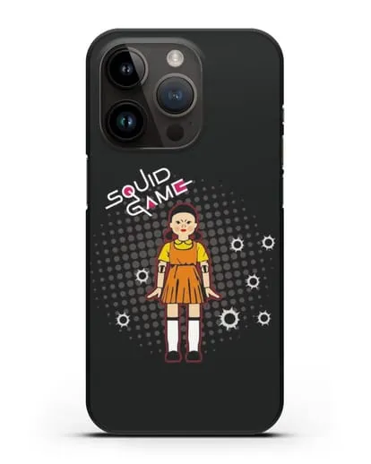 Чехол Игра в кальмара - Кукла силиконовый для iPhone 14 Pro