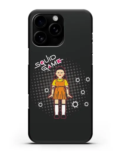 Чехол Игра в кальмара - Кукла силиконовый для iPhone 16 Pro Max