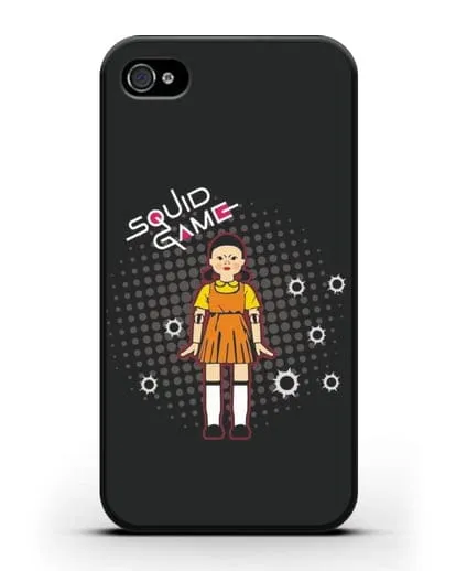 Чехол Игра в кальмара - Кукла силиконовый для iPhone 4/4s