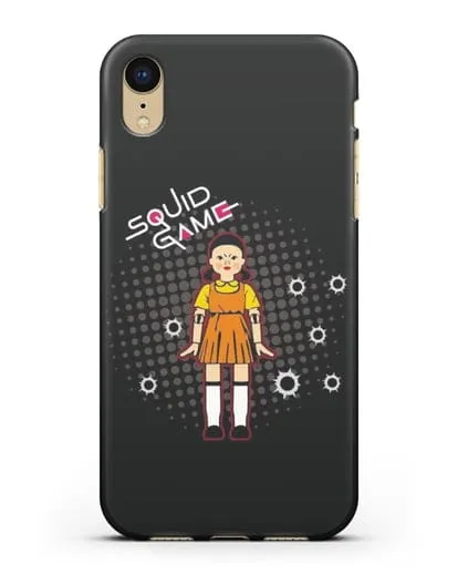 Чехол Игра в кальмара - Кукла силиконовый для iPhone XR