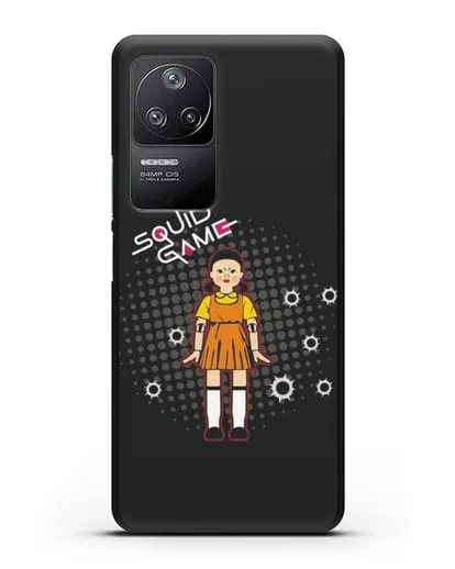 Чехол Игра в кальмара - Кукла силиконовый для Xiaomi Poco F4