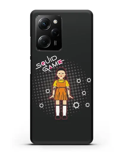 Чехол Игра в кальмара - Кукла силиконовый для Xiaomi Poco X5 Pro