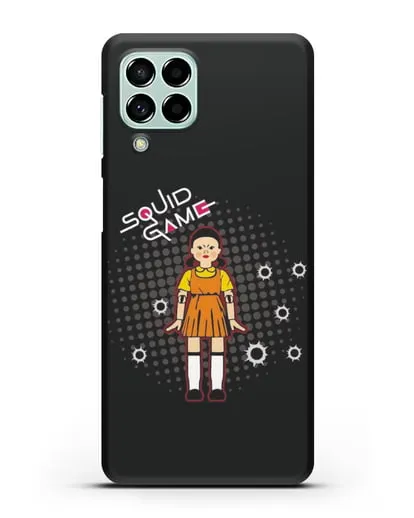 Чехол Игра в кальмара - Кукла силиконовый для Samsung Galaxy M53 [SM-M536]