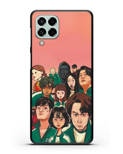 Чехол Игра в кальмара - Игроки силиконовый для Samsung Galaxy M53 [SM-M536]