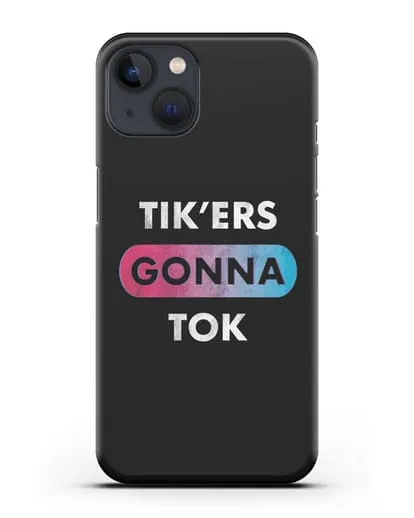 Чехол TikTok (ТикТок) - Tikers gonna tok силиконовый для iPhone 13 Mini