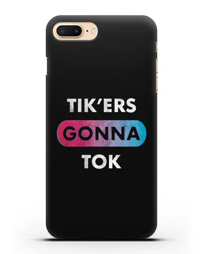 Чехол TikTok (ТикТок) - Tikers gonna tok силиконовый для iPhone 8 Plus