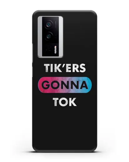 Чехол TikTok (ТикТок) - Tikers gonna tok силиконовый для Xiaomi Poco F5 Pro