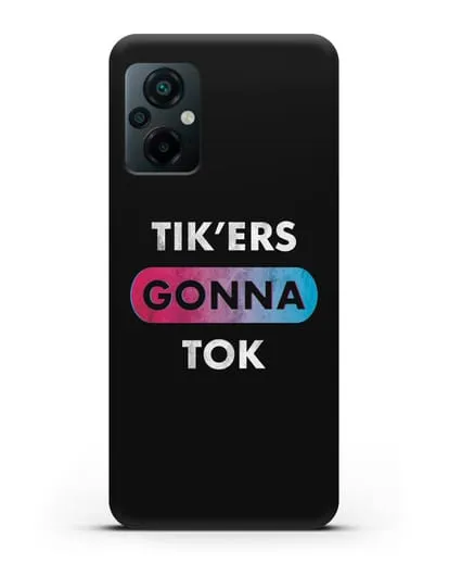 Чехол TikTok (ТикТок) - Tikers gonna tok силиконовый для Xiaomi Poco M5