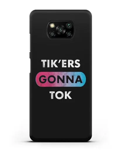 Чехол TikTok (ТикТок) - Tikers gonna tok силиконовый для Xiaomi Poco X3