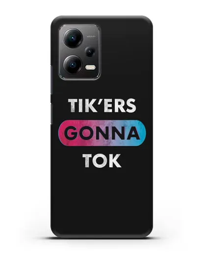 Чехол TikTok (ТикТок) - Tikers gonna tok силиконовый для Xiaomi Poco X5