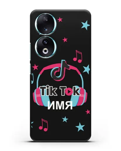 Чехол TikTok (ТикТок) - Тик-ток наушники силиконовый для Honor 90