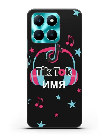 Чехол TikTok (ТикТок) - Тик-ток наушники силиконовый для Honor X6a