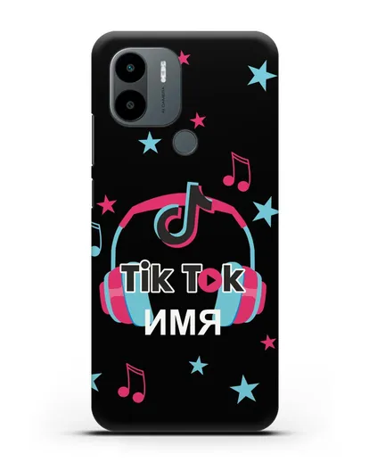 Чехол TikTok (ТикТок) - Тик-ток наушники силиконовый для Xiaomi Poco C51