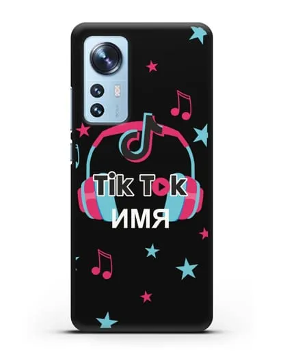 Чехол TikTok (ТикТок) - Тик-ток наушники силиконовый для Xiaomi 12
