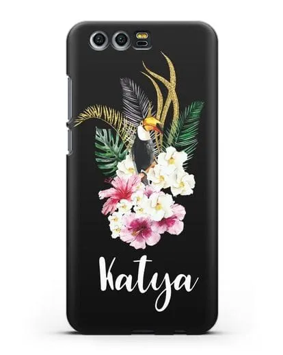 Именной чехол Райский остров силиконовый для Honor 9