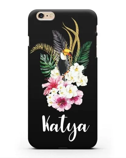 Именной чехол Райский остров силиконовый для iPhone 6s Plus