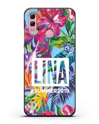 Именной чехол Летние грёзы силиконовый для Honor 10 Lite