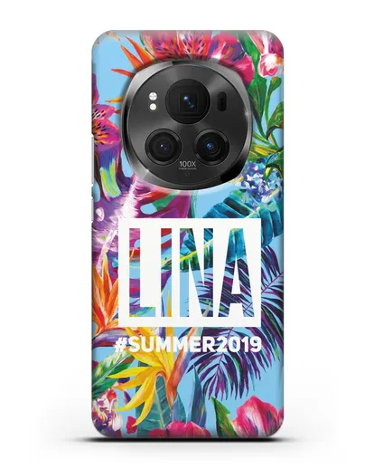 Именной чехол Летние грёзы силиконовый для Honor Magic 6 Pro