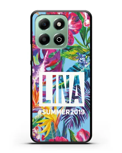 Именной чехол Летние грёзы силиконовый для Honor X6b