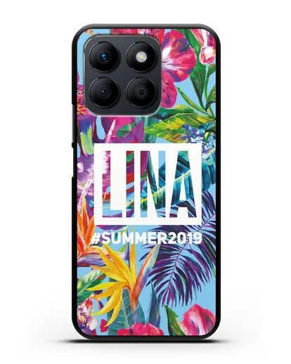 Именной чехол Летние грёзы силиконовый для Honor X8b