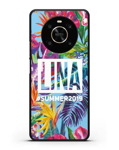 Именной чехол Летние грёзы силиконовый для Honor X9