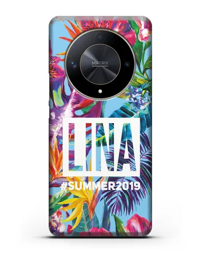 Именной чехол Летние грёзы силиконовый для Honor X9b