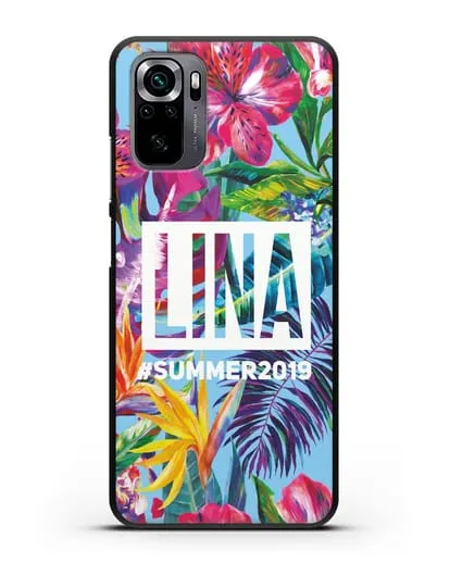 Именной чехол Летние грёзы силиконовый для Xiaomi Poco M5s