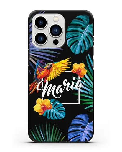 Именной чехол Рио силиконовый для iPhone 13 Pro