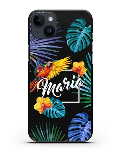 Именной чехол Рио силиконовый для iPhone 14 Plus