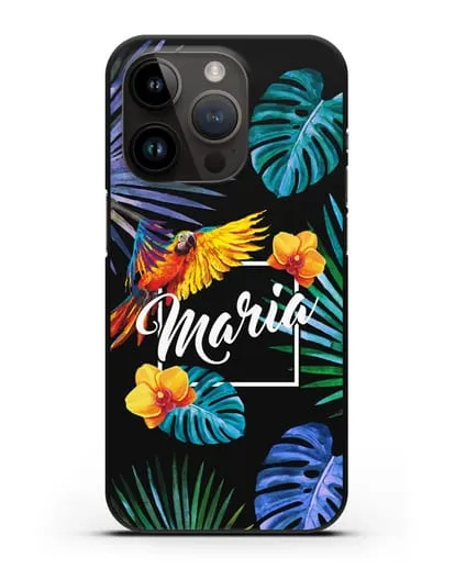 Именной чехол Рио силиконовый для iPhone 14 Pro