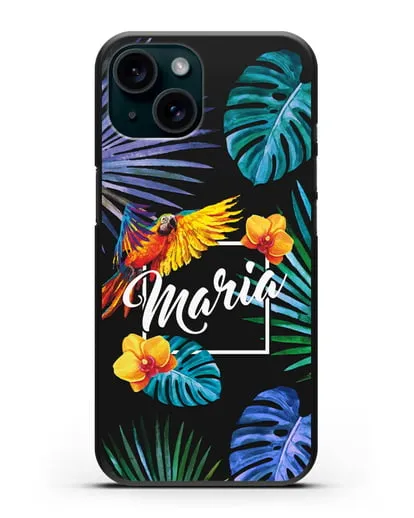 Именной чехол Рио силиконовый для iPhone 15