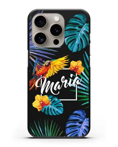 Именной чехол Рио силиконовый для iPhone 15 Pro