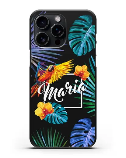 Именной чехол Рио силиконовый для iPhone 15 Pro Max