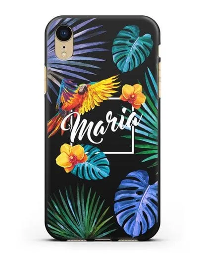 Именной чехол Рио силиконовый для iPhone XR