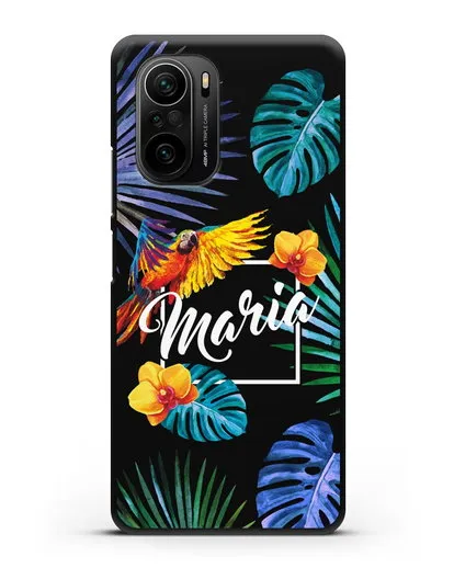 Именной чехол Рио силиконовый для Xiaomi Poco F3