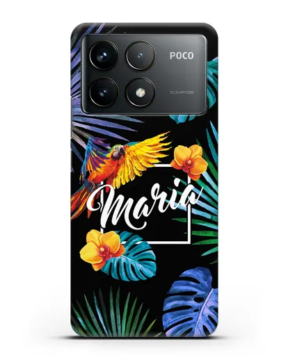 Именной чехол Рио силиконовый для Xiaomi Poco F6 Pro