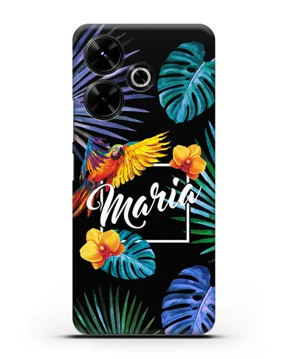 Именной чехол Рио силиконовый для Xiaomi Poco M6